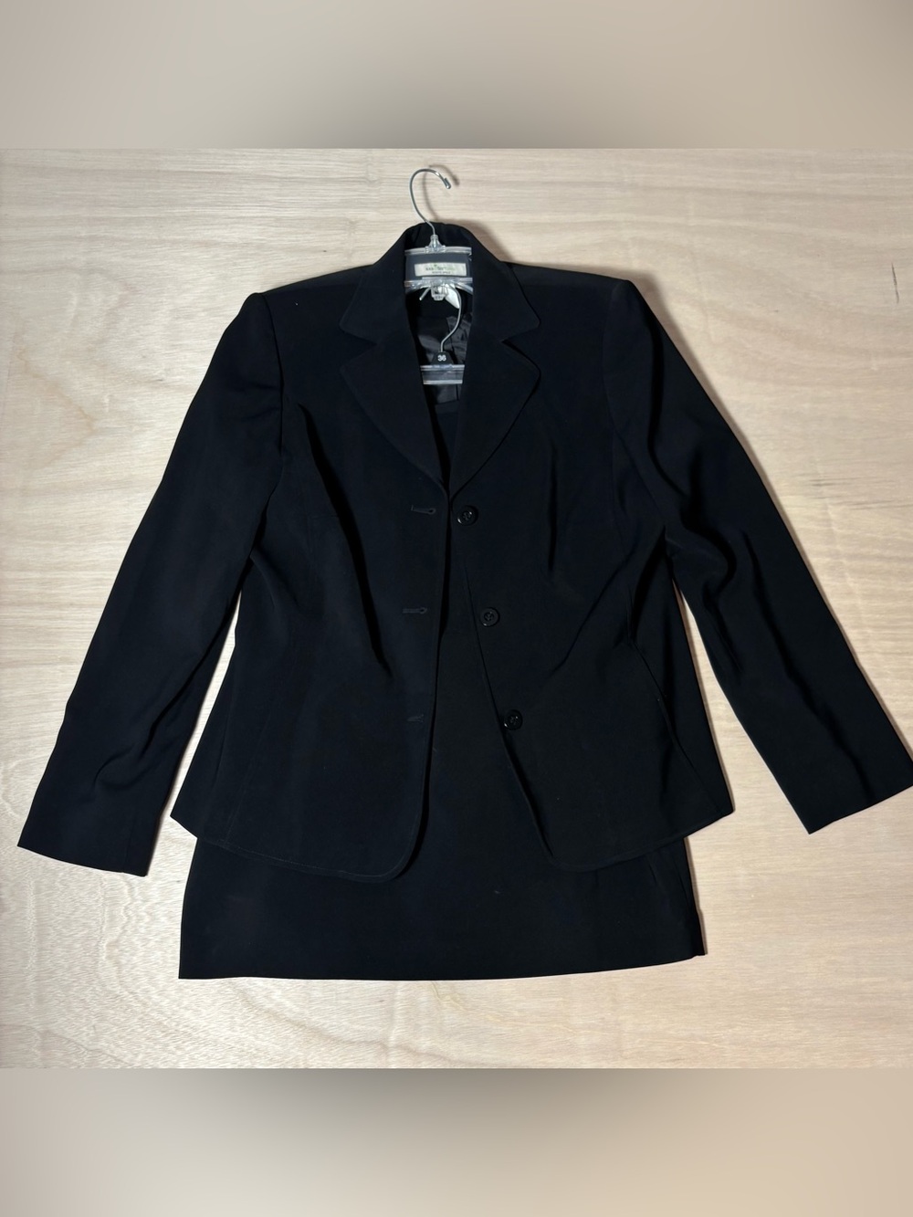 East 5th Black Women's Blazer and Skirt Set